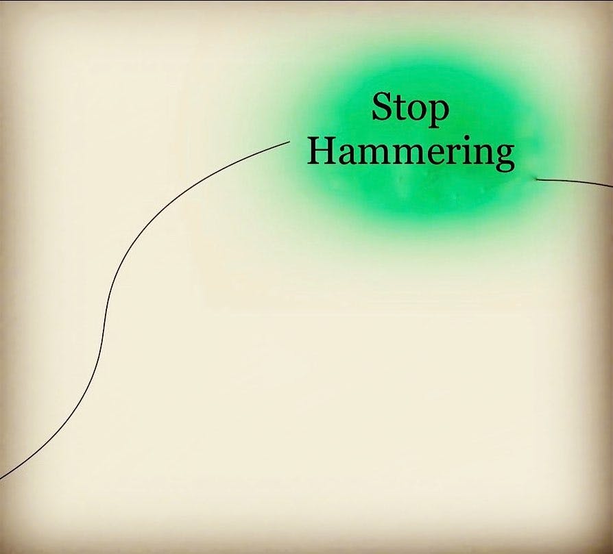 stop hammering