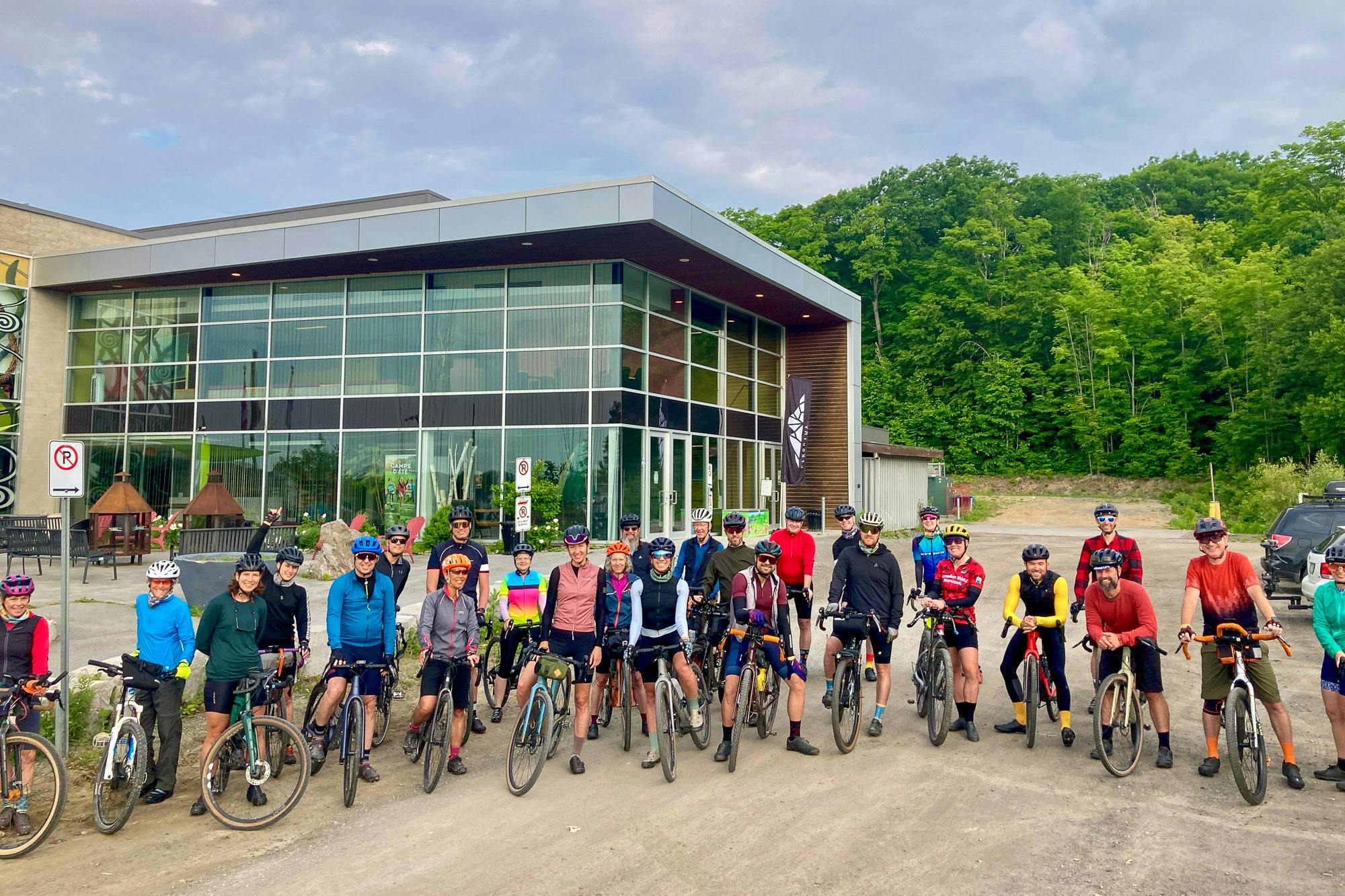 Attendees of the Canadian Shield Bikepacking Summit.