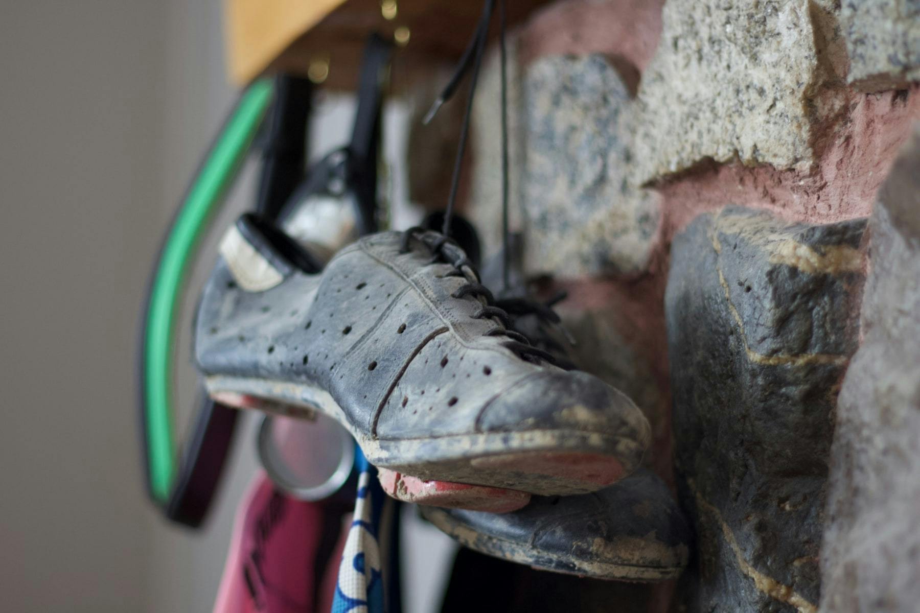 Old cycling shoes