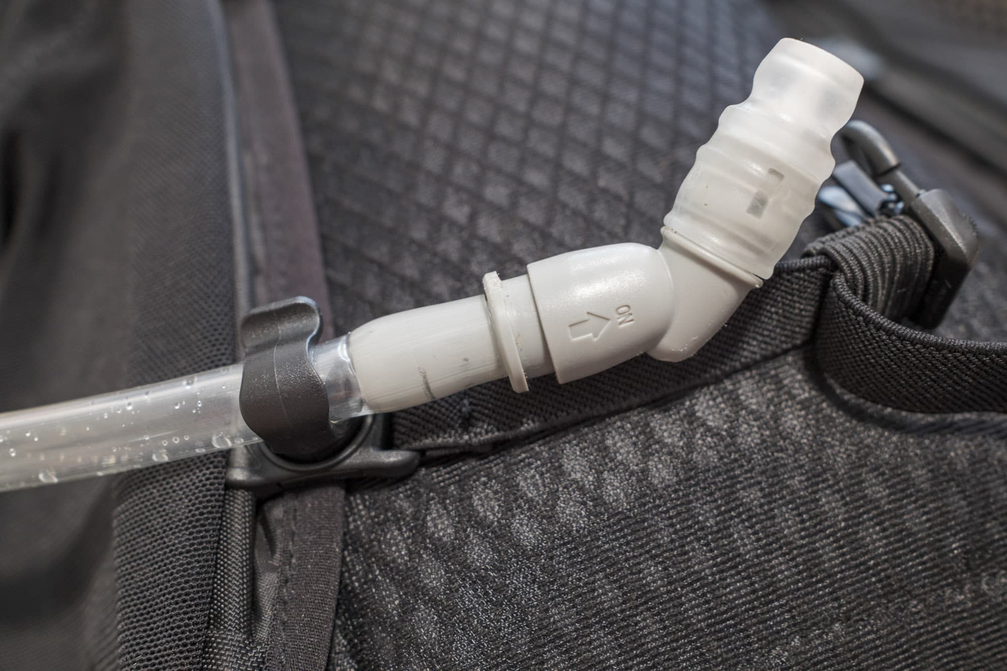The water mouth piece close up.