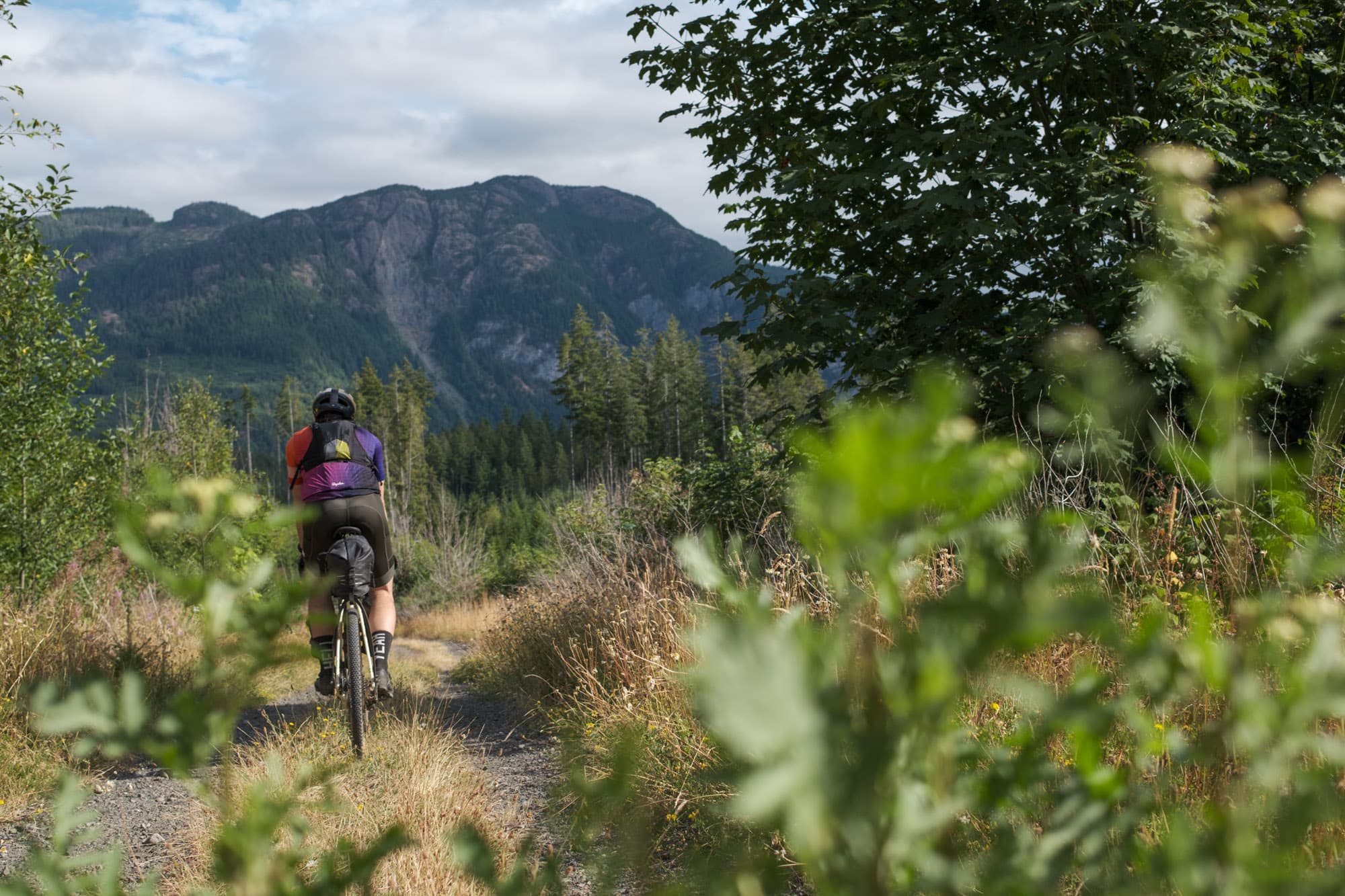 Jeff gravel rides in British Columbia.