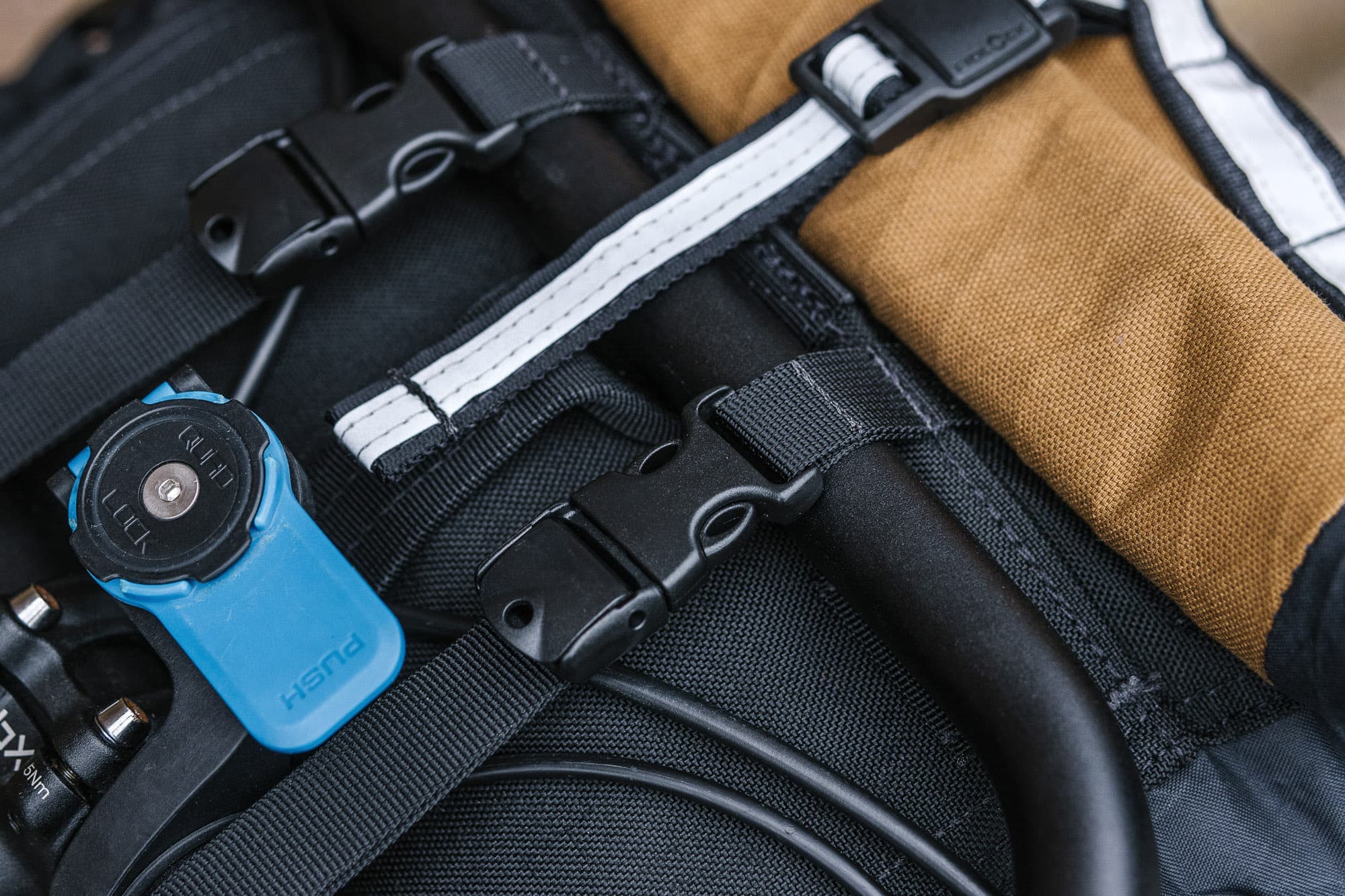 The Arkel Rollpacker Front harness system.
