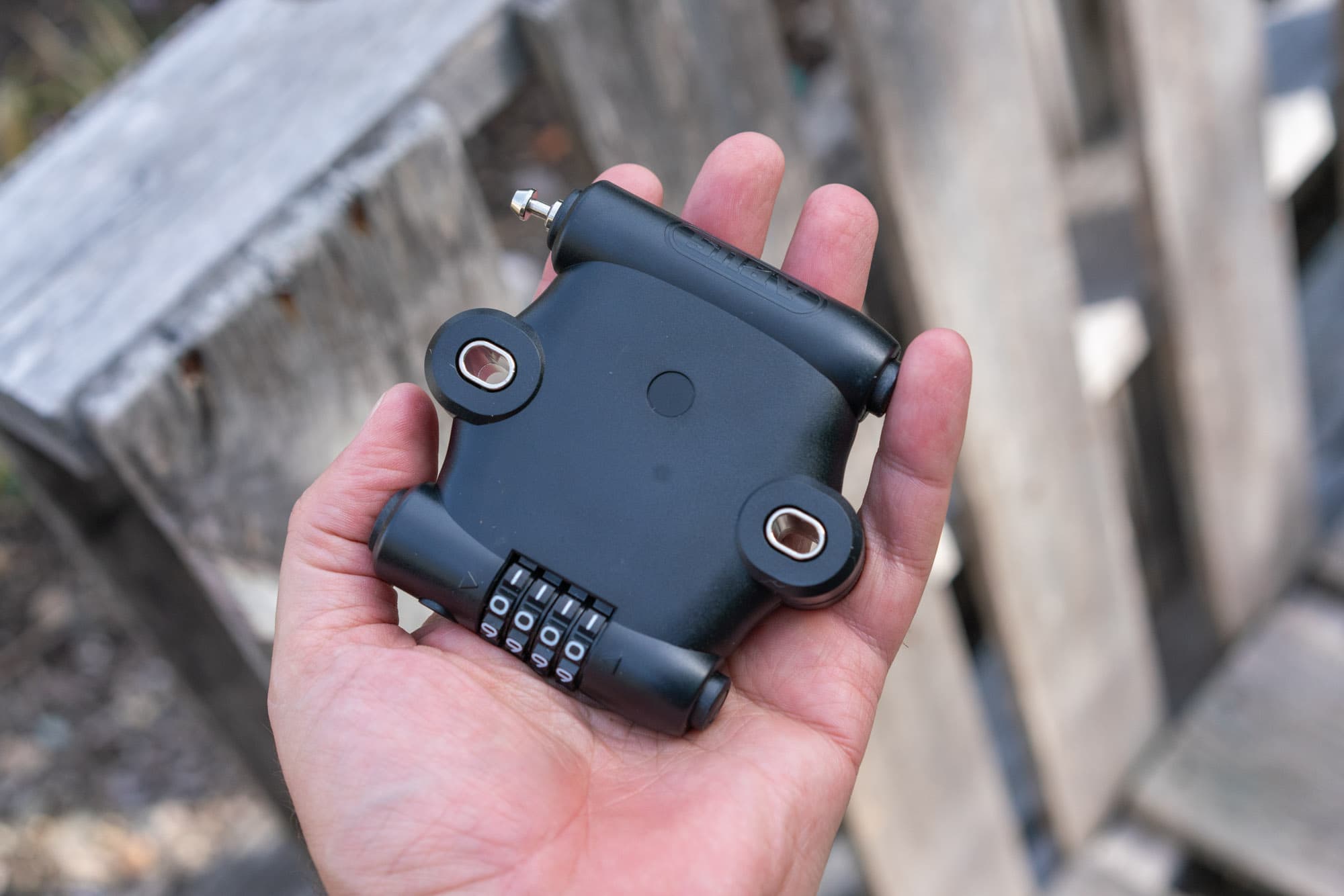 abus sportflex 2504 in the palm of a hand