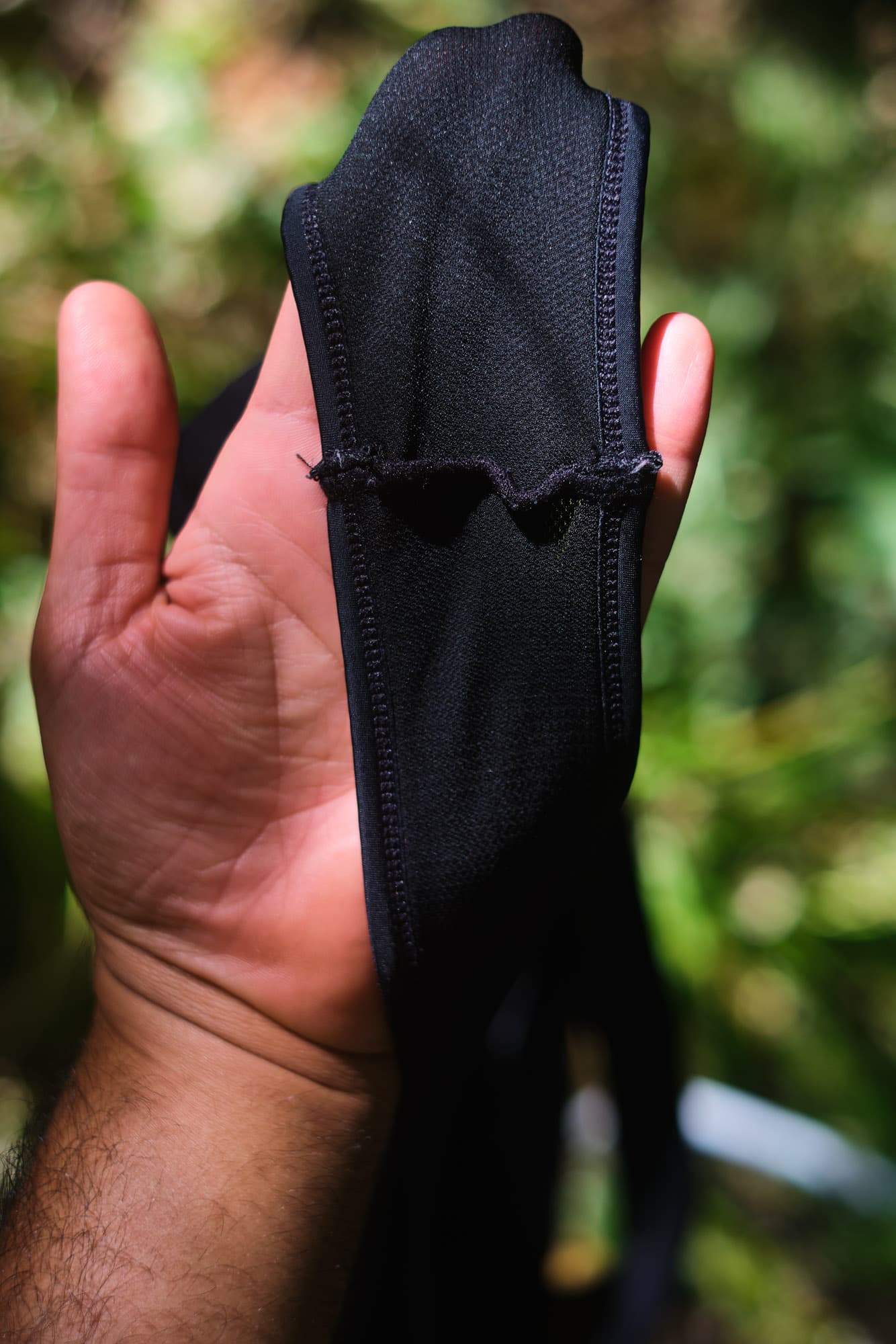 The Black Bibs fabrication and stitching.