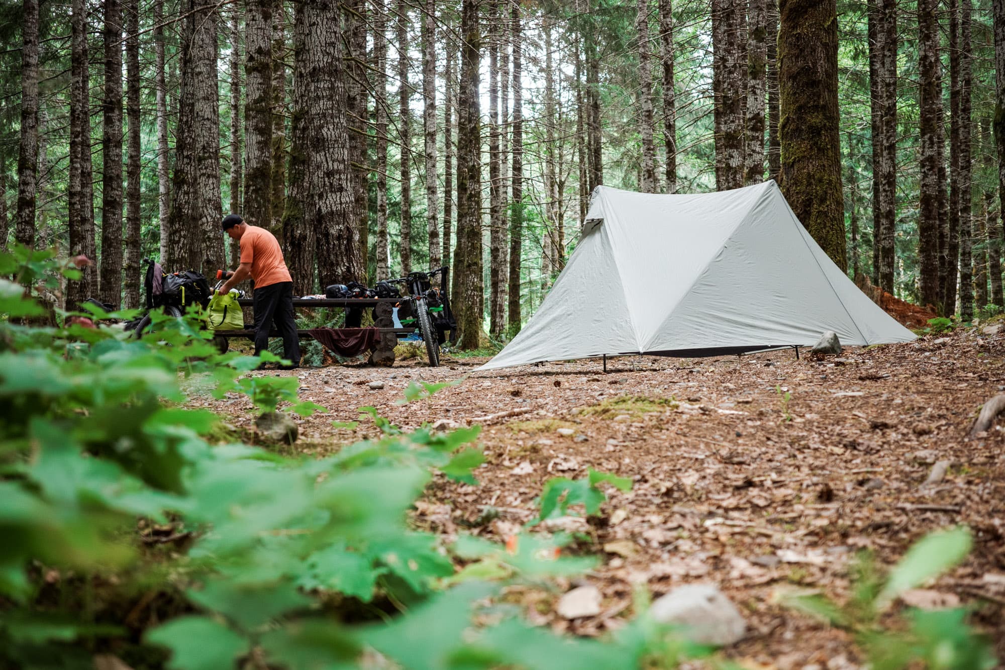 Durston Gear X Mid 1 in a campground.