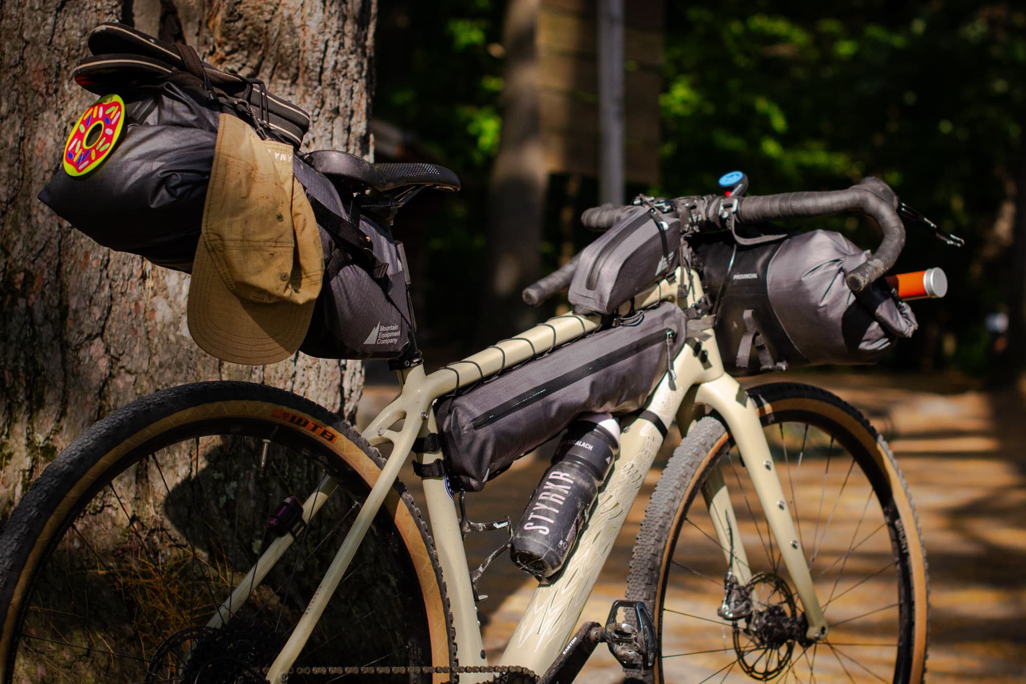 Trevors bike finds the light.