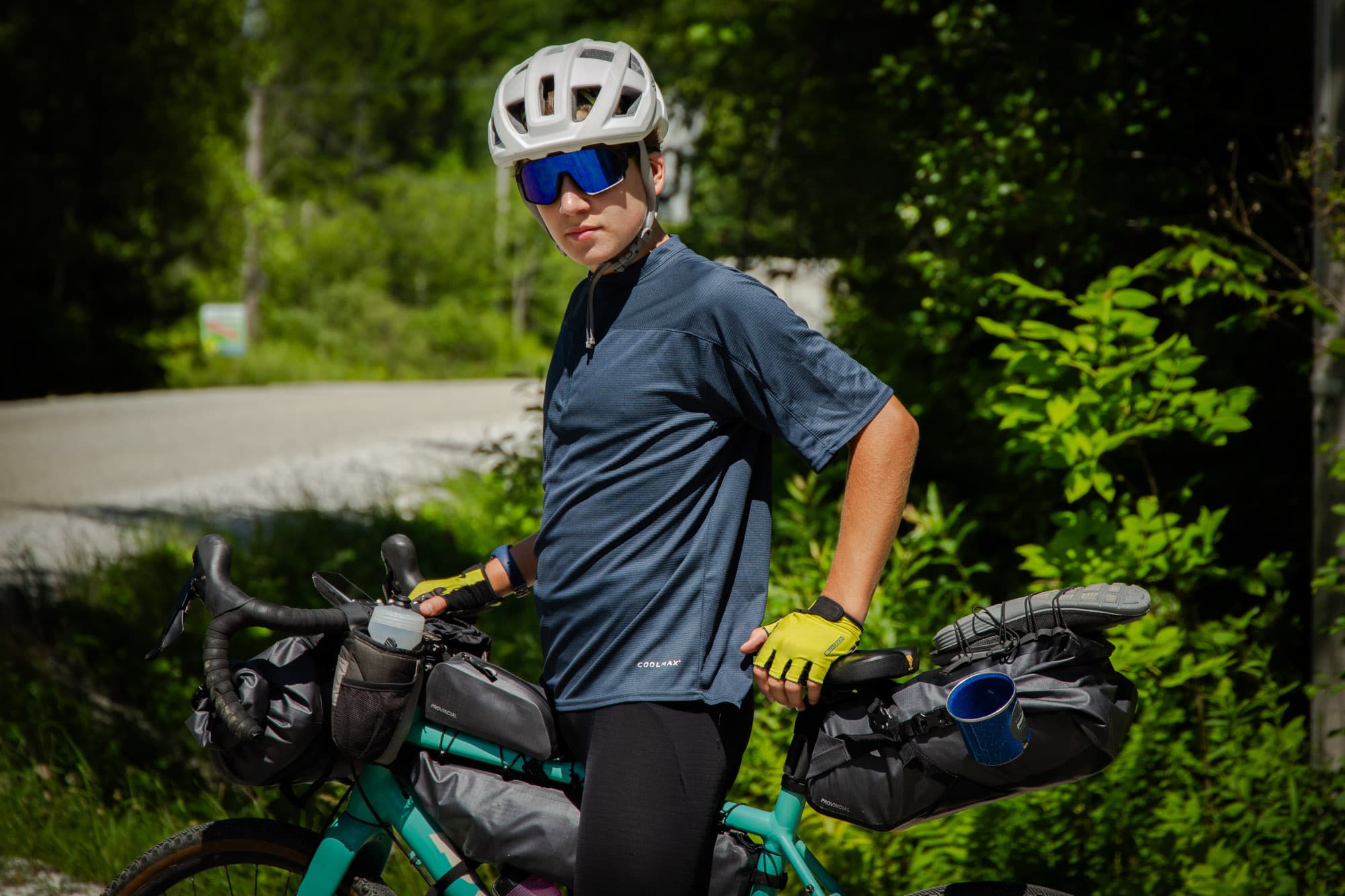 Trevors son on the dad and son trip.