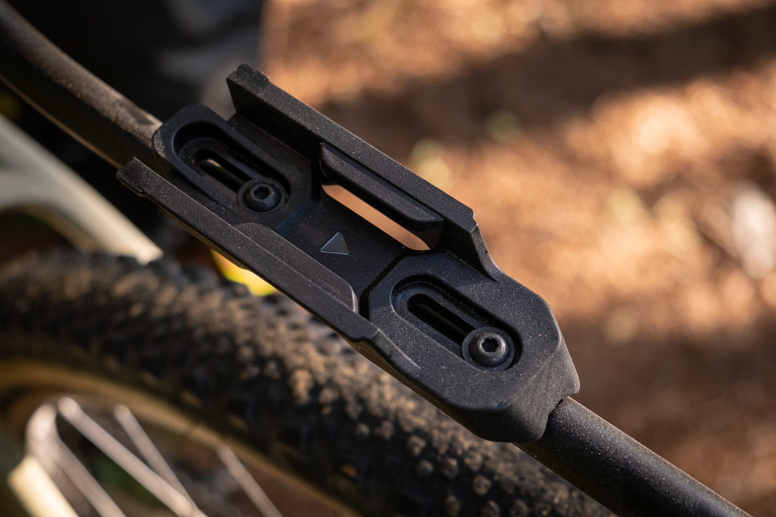 Switch Rack strapped to the seatpost with the Top Bag mounted.