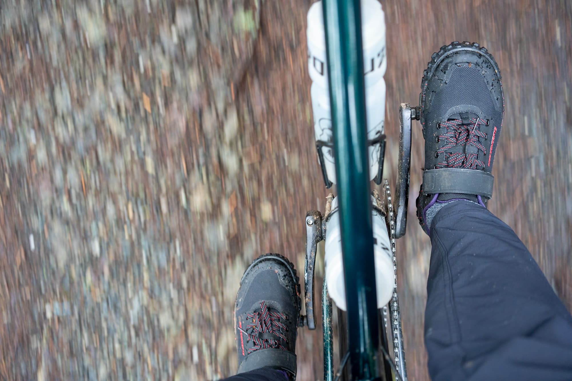 The clipless on a ride.