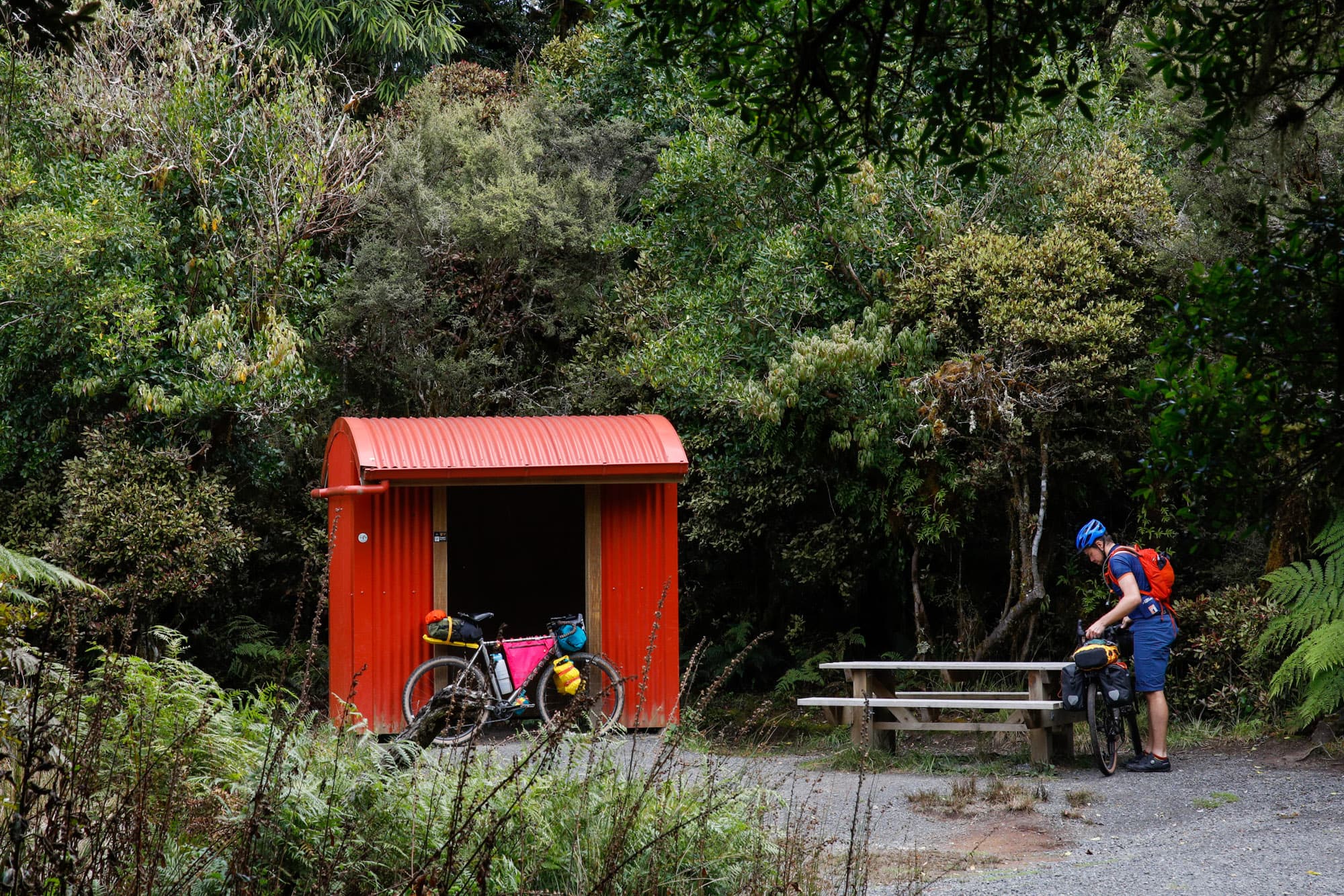 Bikepacking in New Zealand.