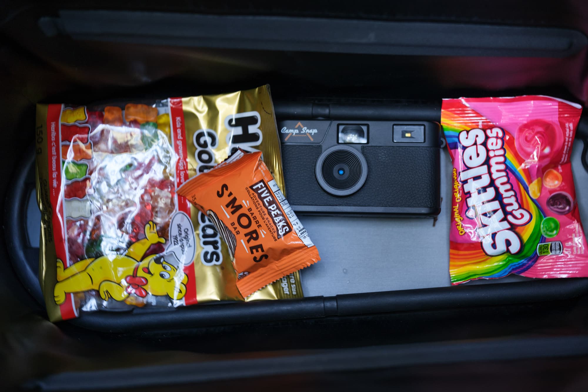 Cameras and candy.