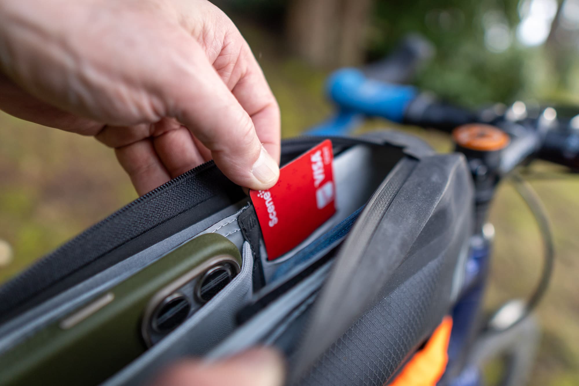 A card pocket.