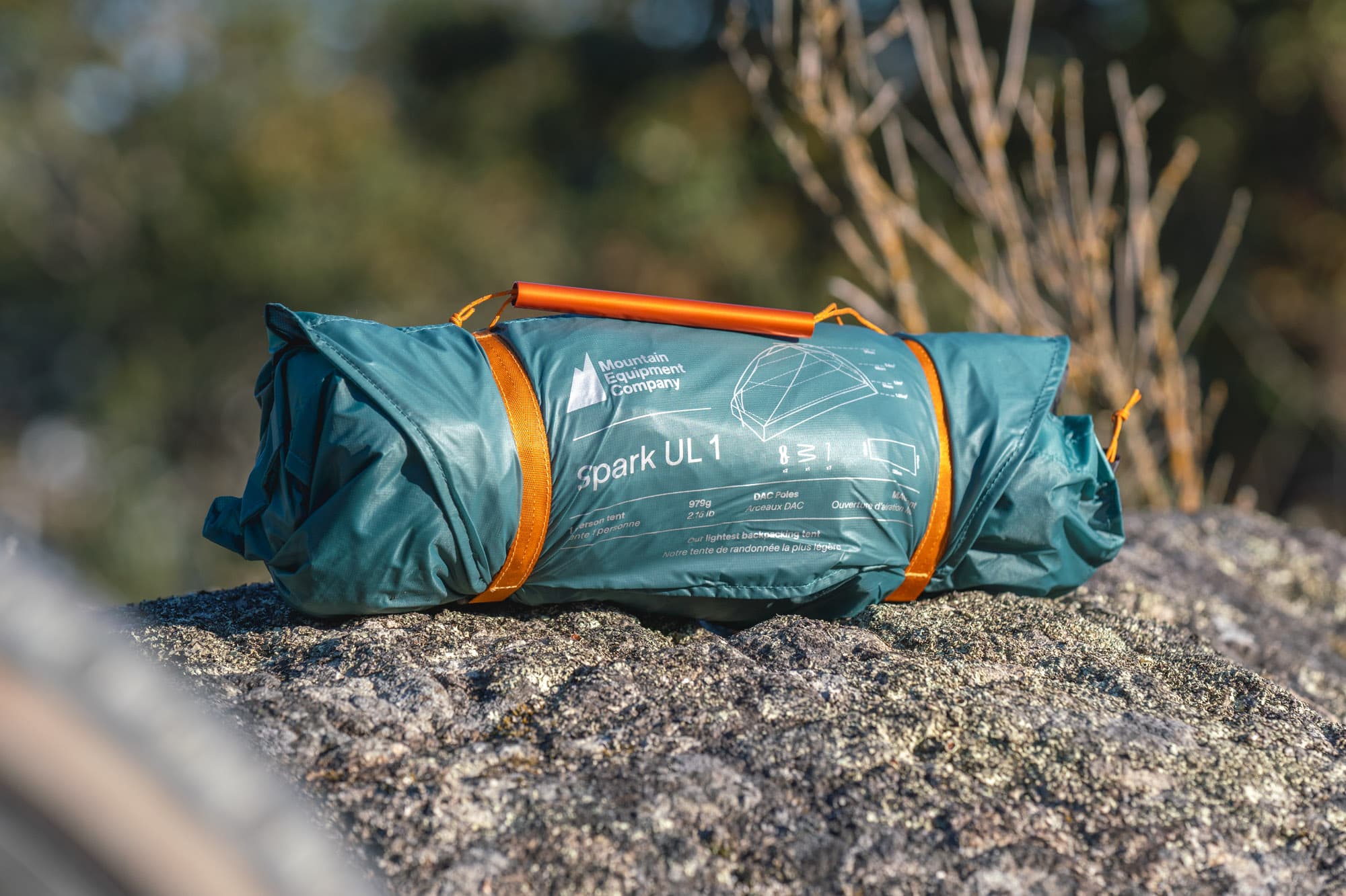 Spark UL tent pitched on grassy site