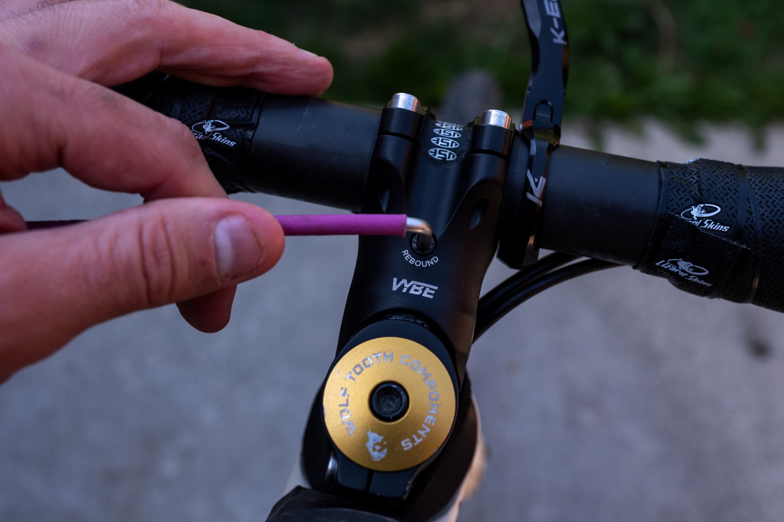 Adjusting the VYBE stem's preload.