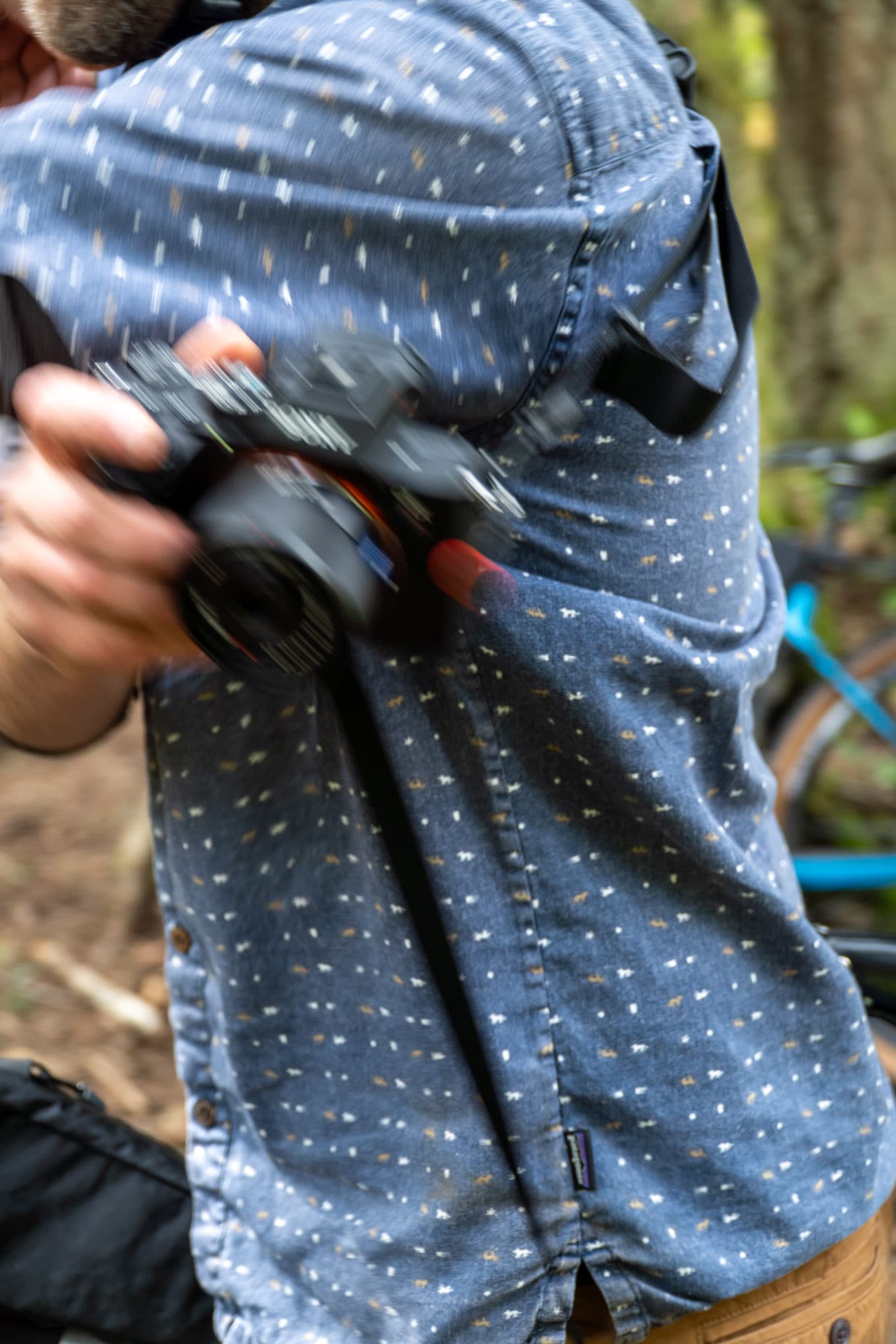 Getting the camera from the back to the front.