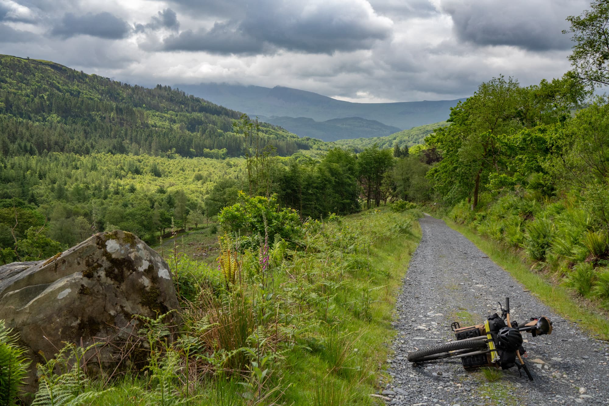 Bikepacking the Traws Eryri in Wales.