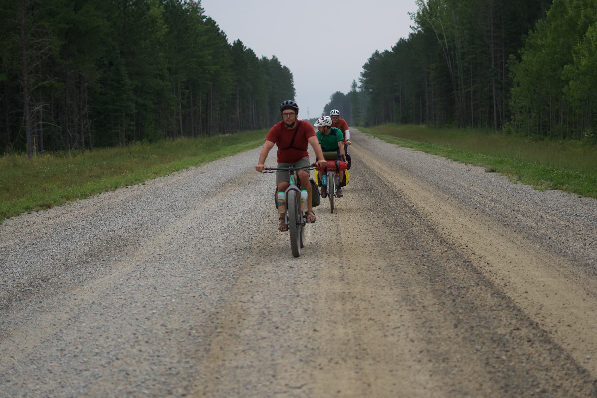 Grinding gravel in Minnesota.