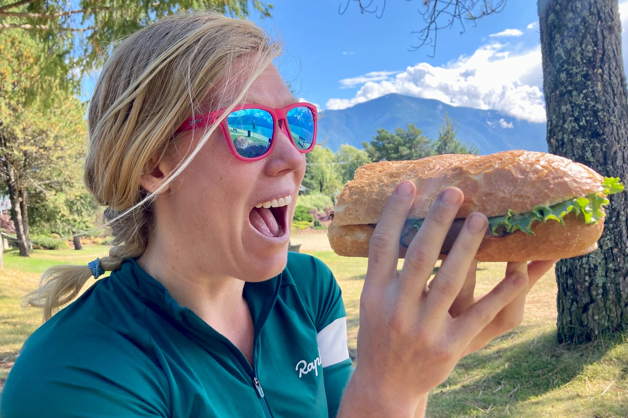 meaghan with sandwich