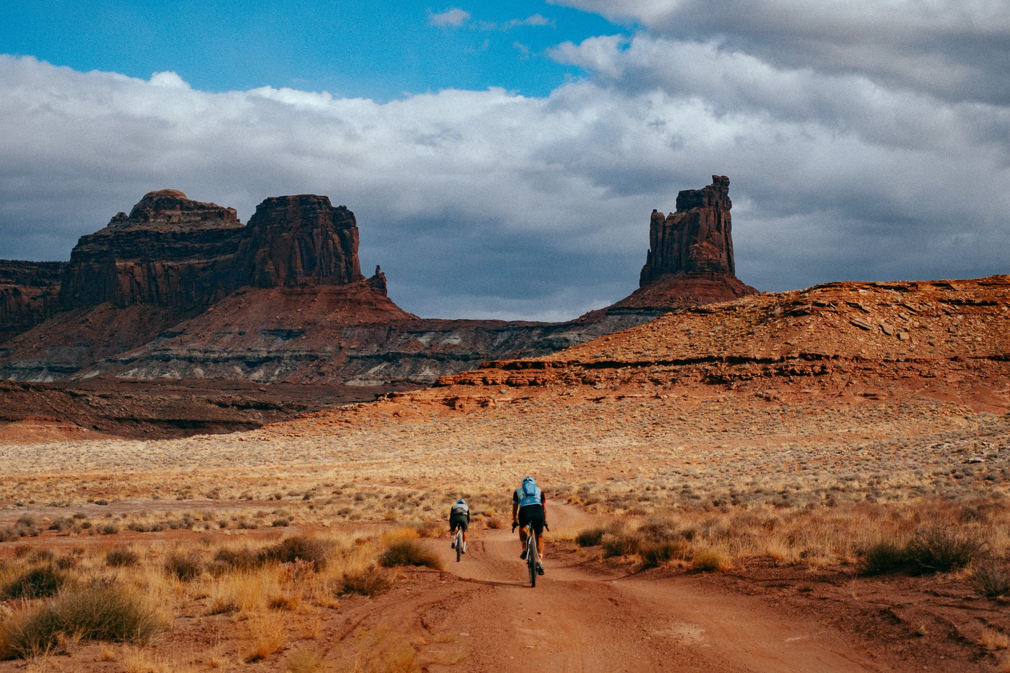 Gravel biking in Monument Valley.