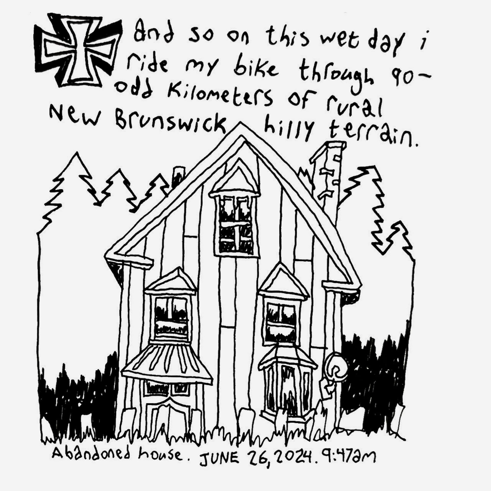 A old house illustration.