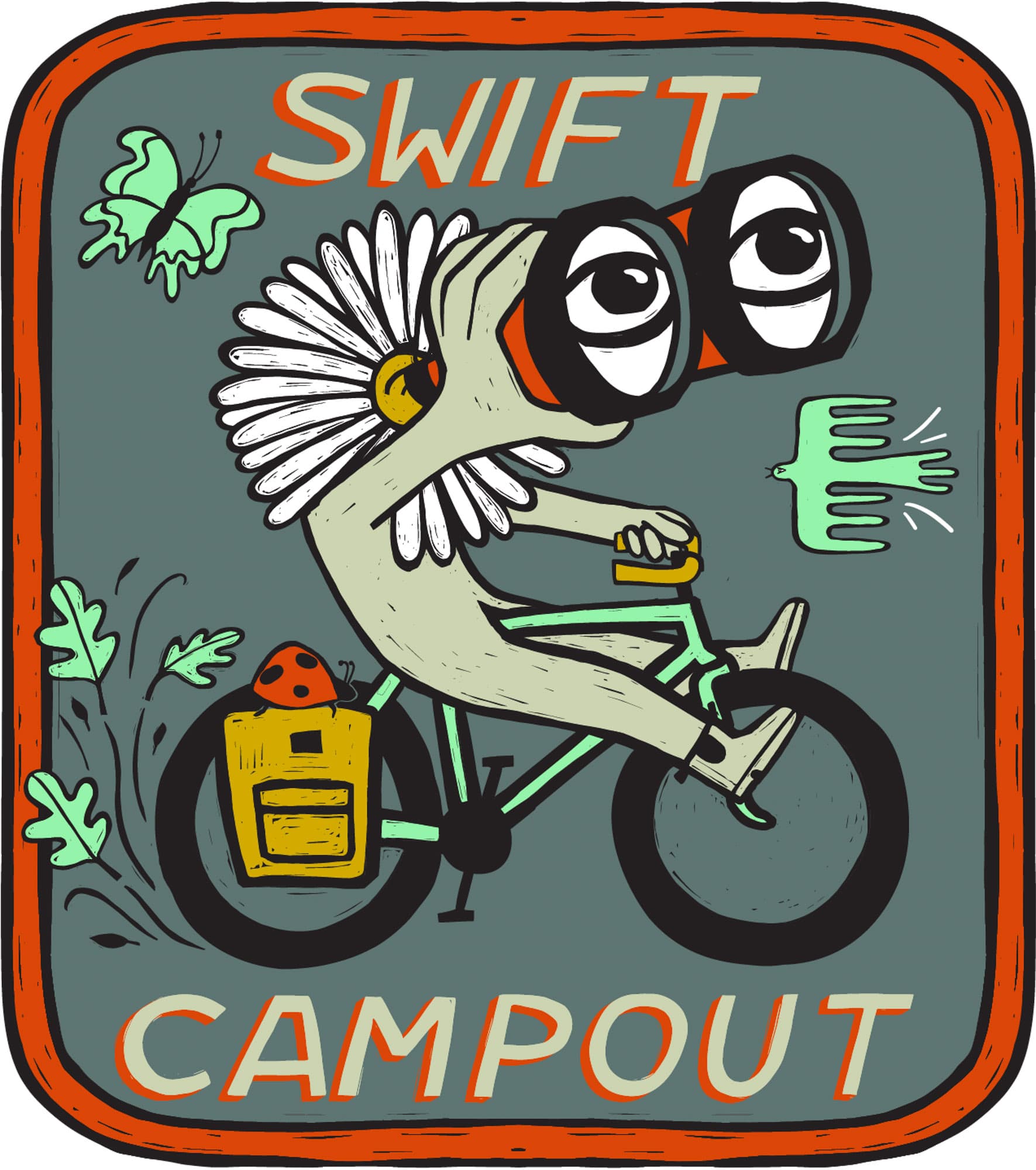 The Campout badge for 2025.