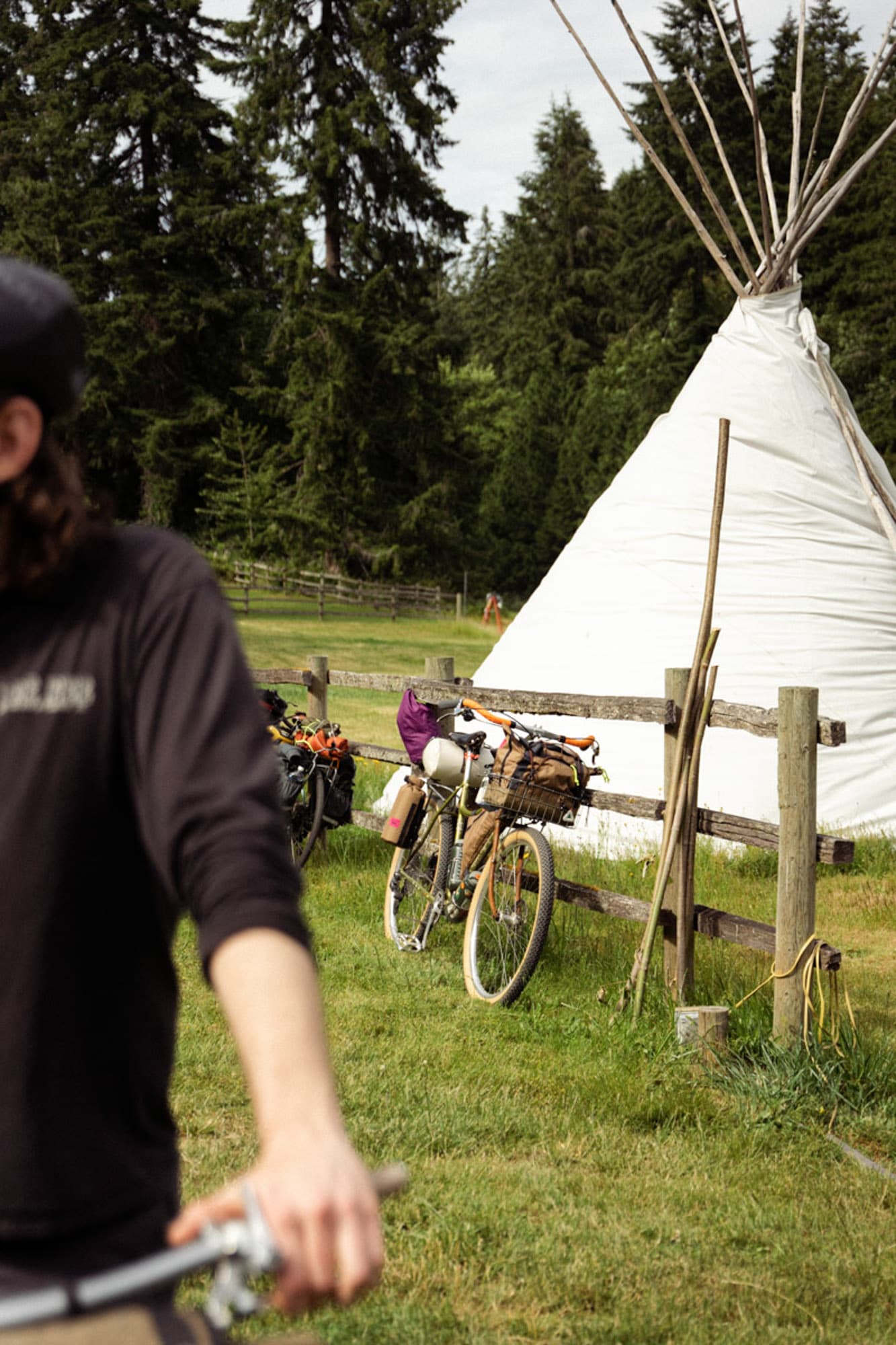 A bike makes the Campout journey.