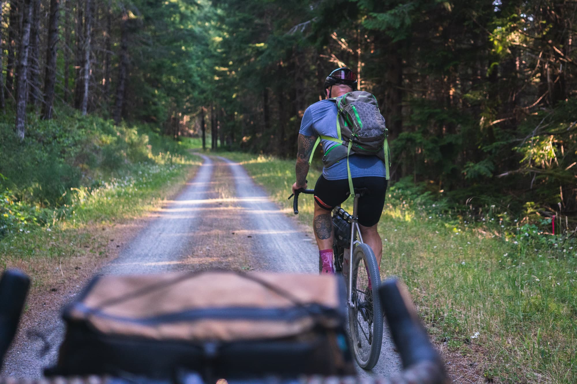 Riding in Sooke Wilderness Hills Park.