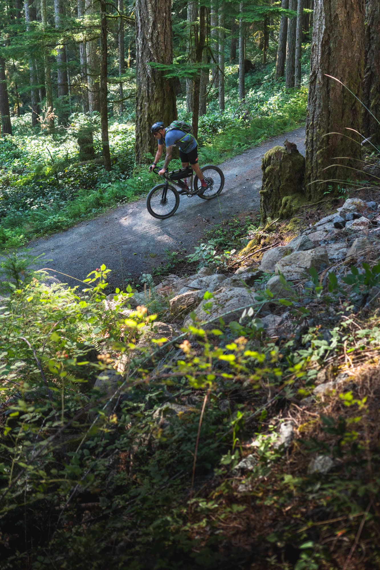 Keith hits the switchbacks.