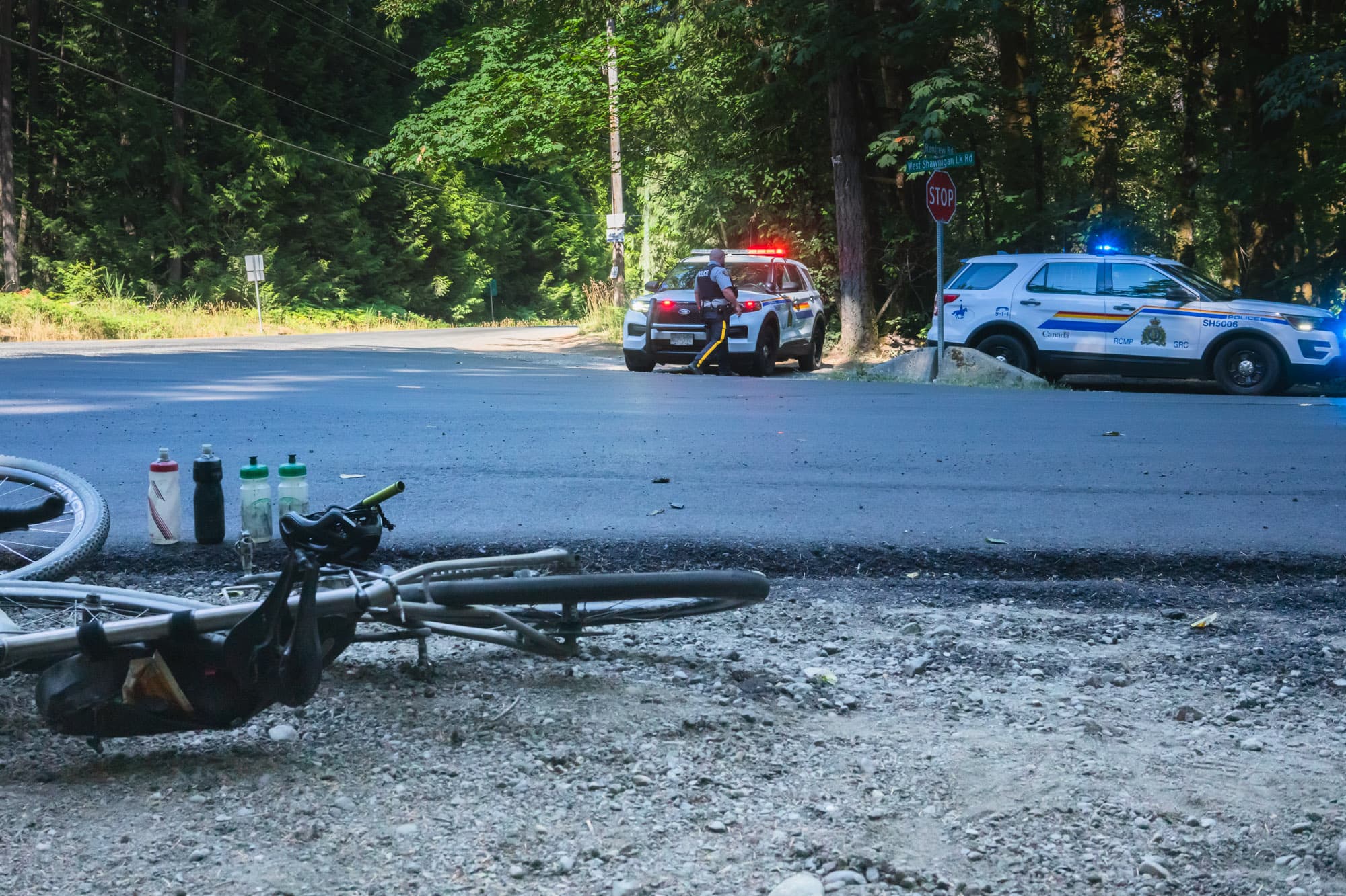 The intersection of the incident.